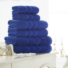 (Electric Blue, Pack Of 2 Hand Towels) 100% Egyptian Cotton Towels New Zero Twist 600 GSM Luxury Towels Extra Thick Super Soft Highly Absorbent Quick Dry Premium Quality Towels &