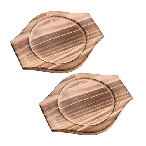 2 holzuntersetzer für aufläufe, multifunktionale topfuntersetzer