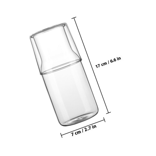 1 set haushalts-weithalskaraffe aus , transparente wasserflasche 1