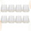 8 Piezas De Pudín Vidrio Resistente 150 Ml Con Rayas 5