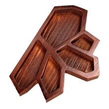kristalltablett für steinhalter, holz organizer, schmuckaufbewahrung