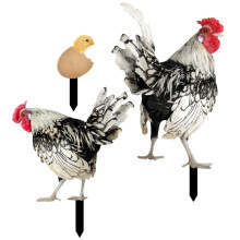 3Stück Hühnerhof Schilder Hühner Einsätze Acryl Stecker Für Garten