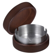 Outdoor Holz Aschenbecher Mit Deckel Winddicht Innenfutter