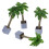 16Pcs Realistic Mini Coconut Tree Models Green Plastic Bonsai Decor 3