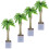16Pcs Realistic Mini Coconut Tree Models Green Plastic Bonsai Decor 2