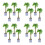 16Pcs Realistic Mini Coconut Tree Models Green Plastic Bonsai Decor 7