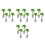 16Pcs Realistic Mini Coconut Tree Models Green Plastic Bonsai Decor 6