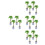 16Pcs Realistic Mini Coconut Tree Models Green Plastic Bonsai Decor 9