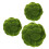 3 Unidades Bolas De Artificial Verde Para Decoración 1