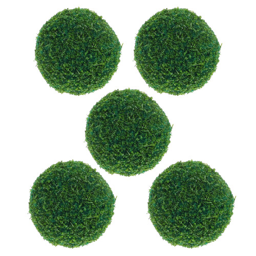 5 Unidades Bolas Césped Artificial Para Miniaturas Y Decoraciones