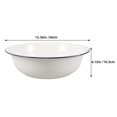 white enamel foot soaking and laundry basin portable 2