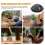 Planter Hole Pad Black Plastic 50pcs For Gardening Use 10