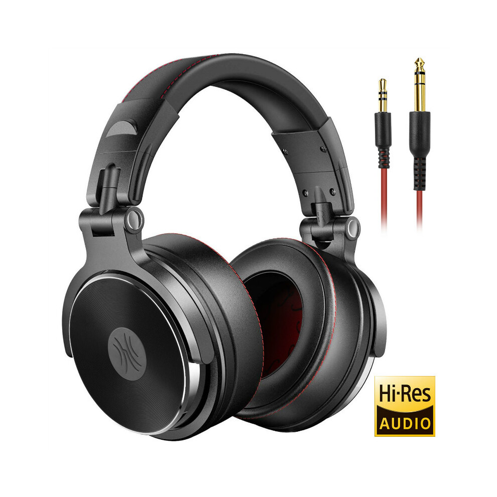 (Pro-50-) Oneodio Wired Headphones Professional Studio Pro 10/30/50 Dj Headphones With Microphone Over Ear Hifi Hi-Res Monitor Headset Black 6935159164256