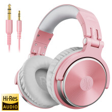 (Pro-10-Pink) Oneodio Wired Headphones Professional Studio Pro 10/30/50 DJ Headphones With Microphone Over Ear HiFi Hi-Res Monitor Headset