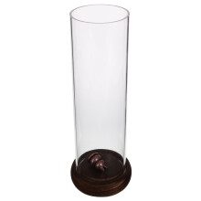 2pcs Incense Stick Holder with Removable Cloche Wooden Base
