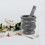 garlic grinding kit with bowl pestle multi function spice crusher 5