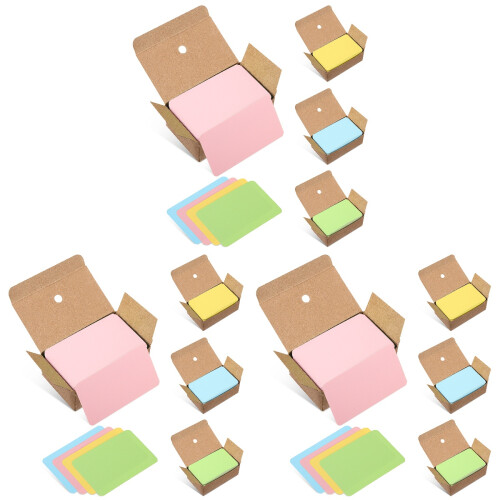 12 De Cartes Blanches En Kraft Coloré Pour Messages Et 1