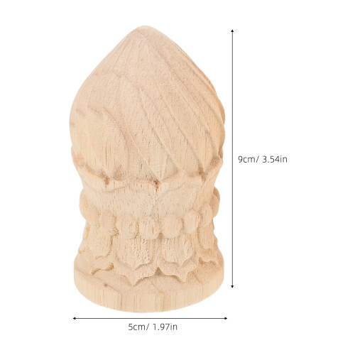 pommeaux en pour rampe - embouts sculptés 2 pièces 2