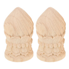 pommeaux en pour rampe - embouts sculptés 2 pièces