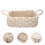 Desktop Storage Basket Wicker Hanging Farmhouse Decor 3