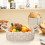 Desktop Storage Basket Wicker Hanging Farmhouse Decor 6