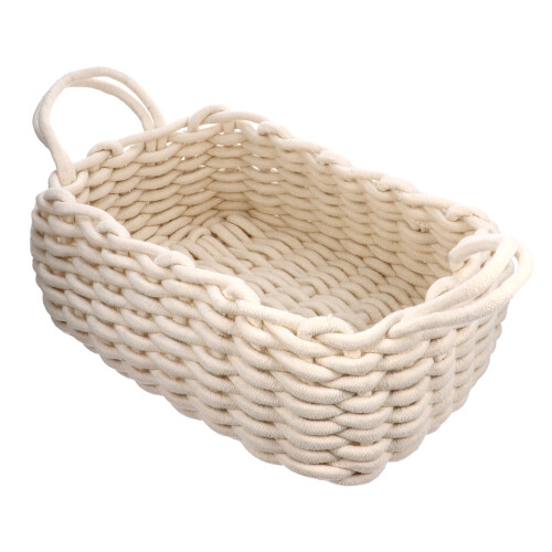 Desktop Storage Basket Wicker Hanging Farmhouse Decor
