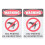 2pcs no peeing warning sign hanging garden caution iron wrought 3