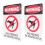 2pcs no peeing warning sign hanging garden caution iron wrought 1