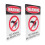 2pcs no peeing warning sign hanging garden caution iron wrought 7