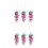 6 Pcs Acrylic Grape Beaded Ornaments for Xmas Tree Home Decor 5
