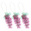 6 Pcs Acrylic Grape Beaded Ornaments for Xmas Tree Home Decor 3