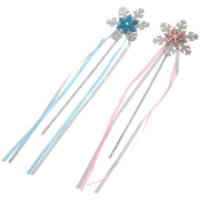 2Pcs Fairy Wands with Snowflake Design for Winter Party Cosplay Props