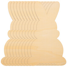 5 Count Wood Chips Game Toy Hangers Khaki