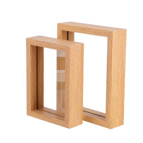 2pcs Double Sided Glass Picture Frame Specimen Clip 2