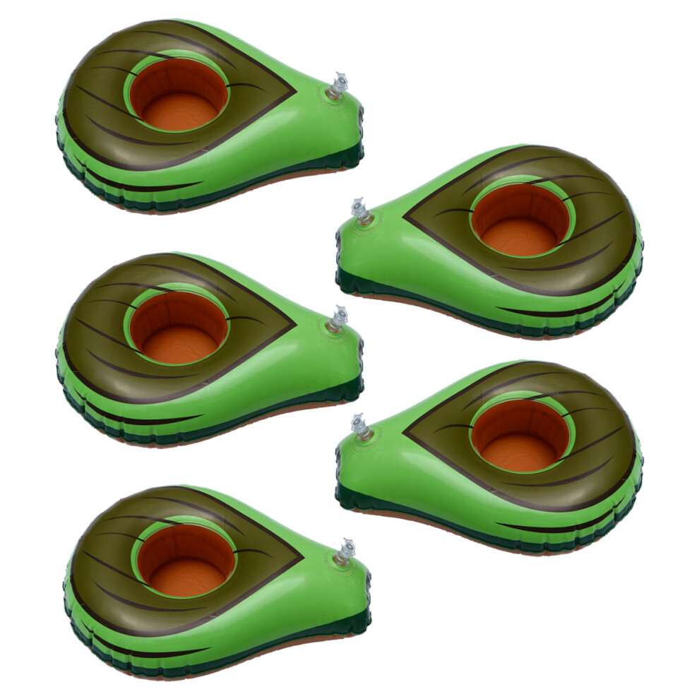 5 Pcs Avocado Cup Holder Child Floating Drink Coasters-image-OPC-PKV96GS-NEW