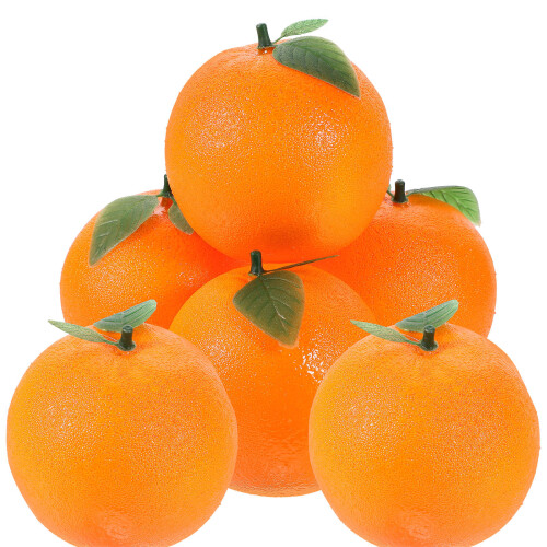 18 Pcs Artificial Oranges Faux Fruit Kitchen Decor