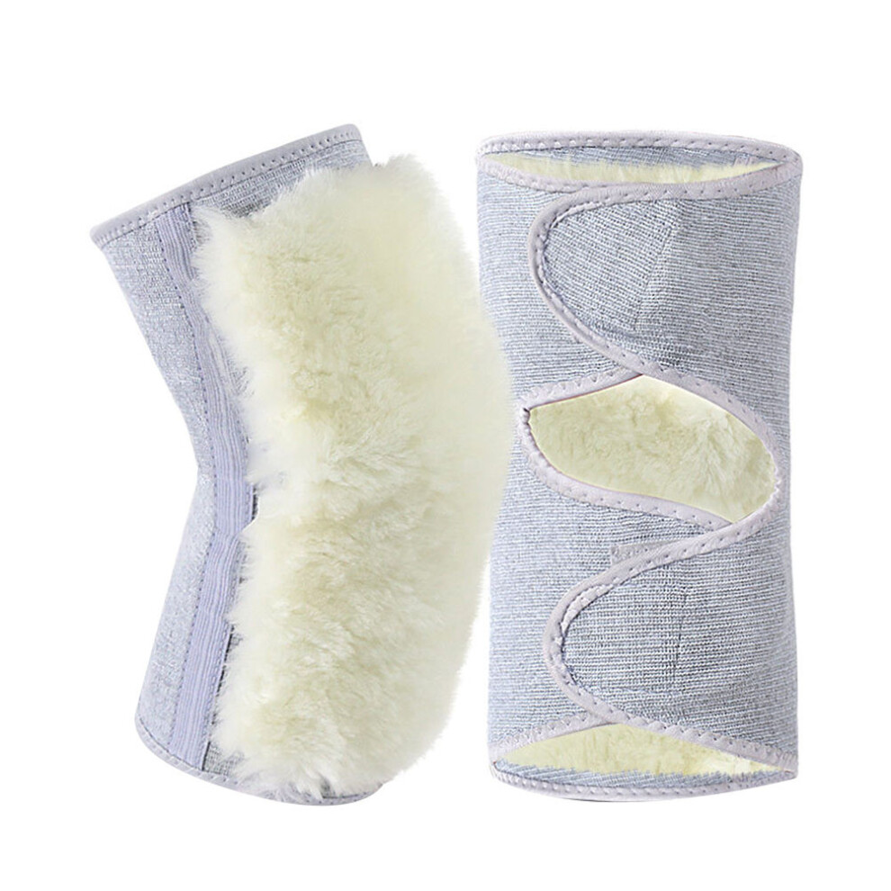Happyyami 1 Pair Thickened Cashmere Knee Braces Knee Pads Leg Warmers For Winter