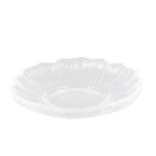 Glass Saucer Transparent Tea Cup Mat - Lightweight Glass Plate For Coffee And Snacks Serving Table Protector, Decorative