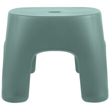 1Pc Plastic Anti-Slip Low Stool For Home Bathroom Green