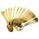 24Pcs Mini Plastic Spoons For Dessert Ice Use Golden 10