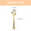 24Pcs Mini Plastic Spoons For Dessert Ice Use Golden 3