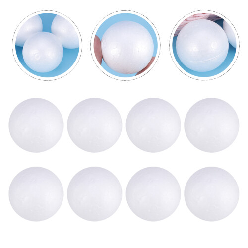 Spring Ornaments Diy Easter Eggs Round Balls White 100pcs 2