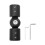 Raindrops Curtain Rod Connecter Black 1pack 4.1x1.3in 2