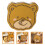2Pcs Bear Shape Tinplate Candy Jar Gift Box Holiday Cookie Tin 7