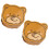 2Pcs Bear Shape Tinplate Candy Jar Gift Box Holiday Cookie Tin 1