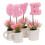 Artificial Bonsai Simulated Bonsai Red 4pcs/Set 1