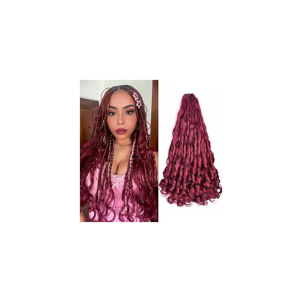 Unisex (Bug#, 16Inch/65G) French Curl Loose Wave Crochet Hair