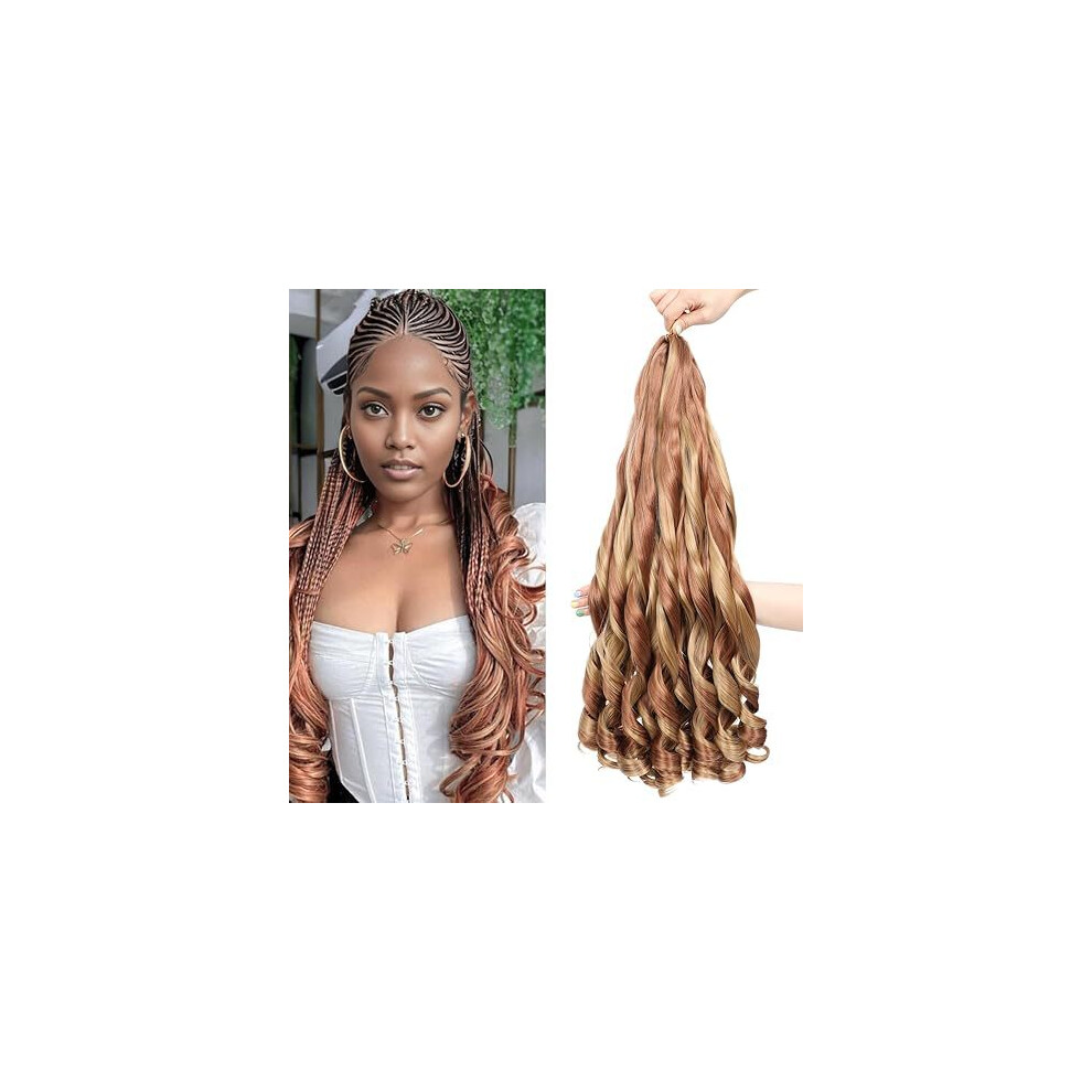 Unisex (P27/30#, 16Inch/65G) French Curl Loose Wave Crochet Hair
