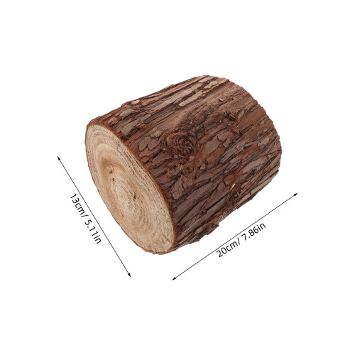 Wood Stump End Table - Natural Rustic Coffee Table Display Base 1