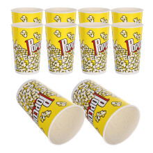 50 Pcs 46 Oz Popcorn Buckets Greaseproof Paper Containers